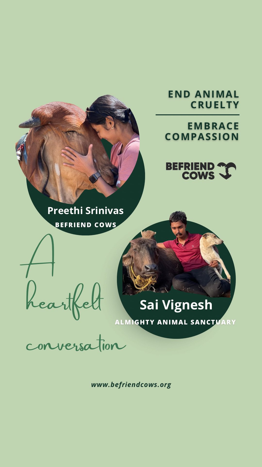 I had an insightful discussion with Sai Vignesh, an incredible animal ...