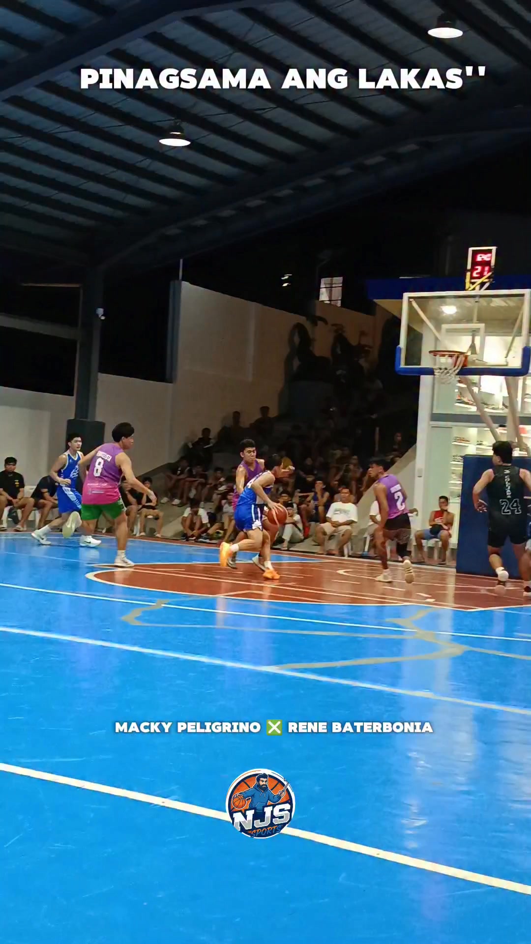 Macky Peligrino Rene Baterbonia connection 🔥 #fbreels2025ツ #basketball ...