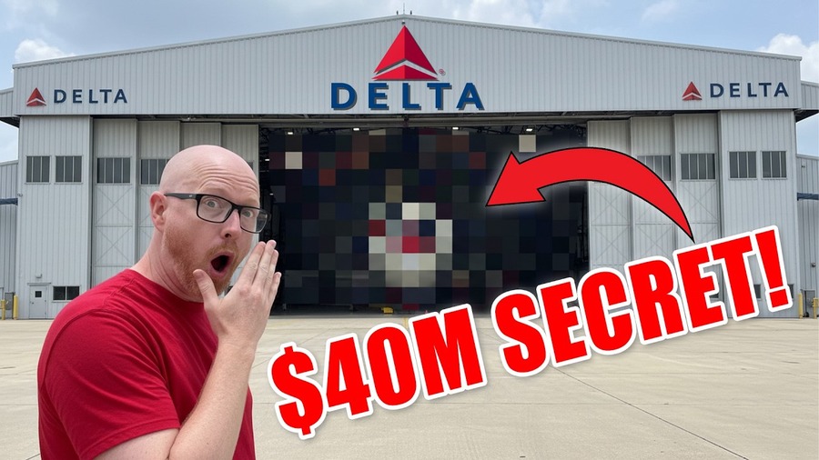 I Went Inside Delta's SECRET Hangar (And Pulled a Boeing 757 by HAND ...