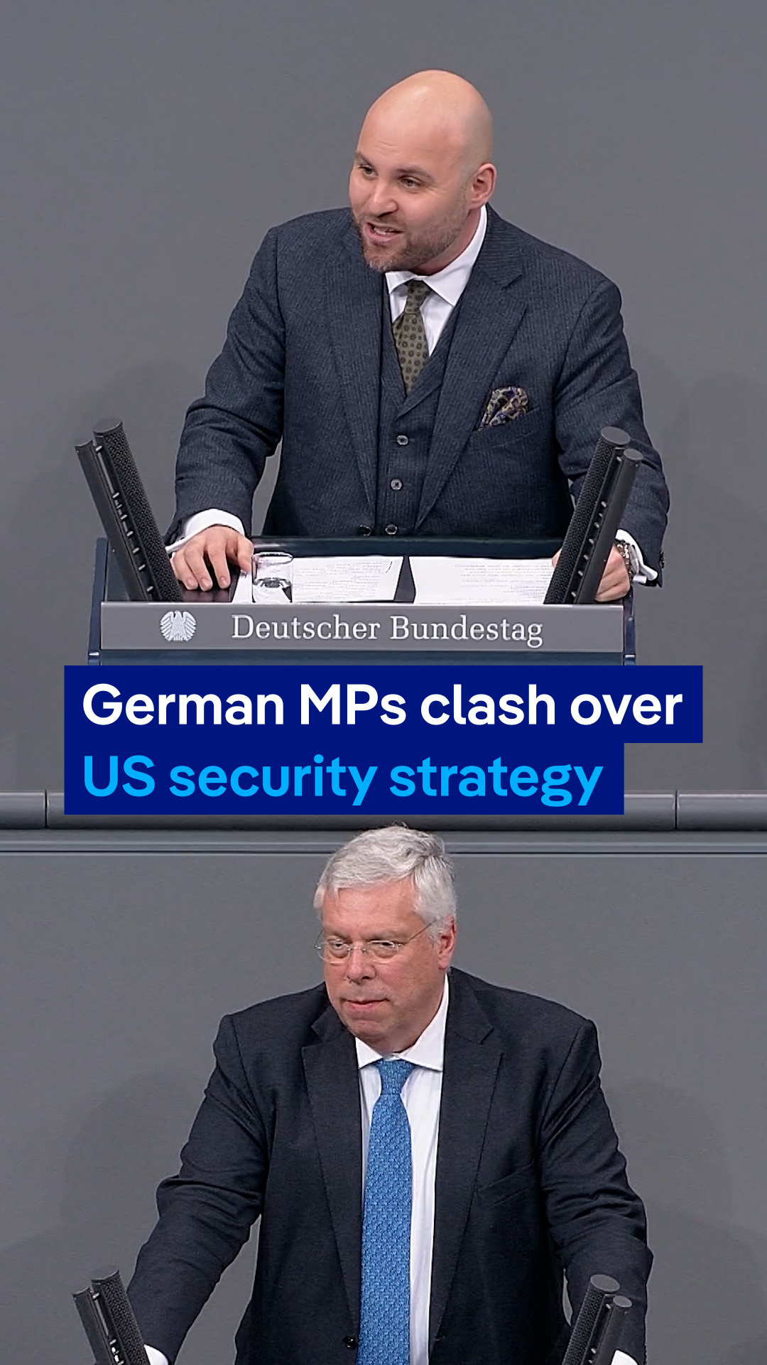 Conservative and opposition AfD lawmakers clashed on the topic of US ...