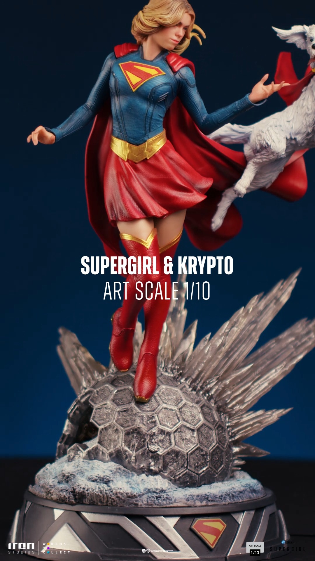 アイアンスタジオ スーパーガール Pre-Order - Supergirl & Krypto