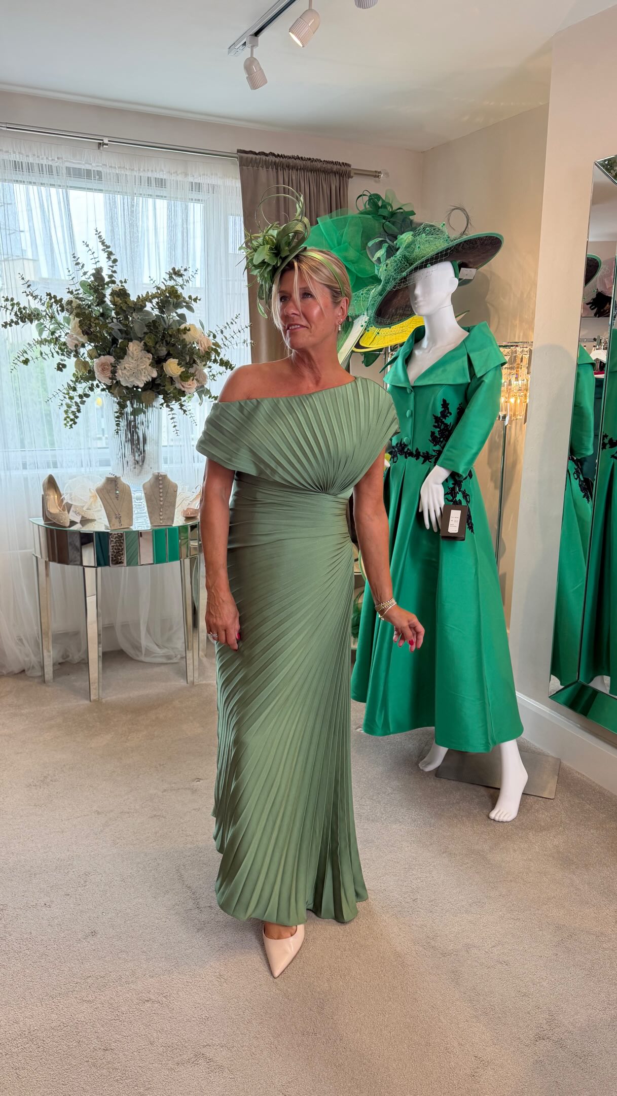 Two new in green dresses from John Charles for AW26 👗 , Which one would you choose? Let us know!, @johncharlesuk , Style codes: 29375 & 66793 , https://ragdollofpudsey.co.uk/product/75869-john-charles