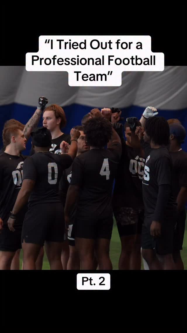 I tried out for a pro football team… PT.2 #football #nfl #sports ...