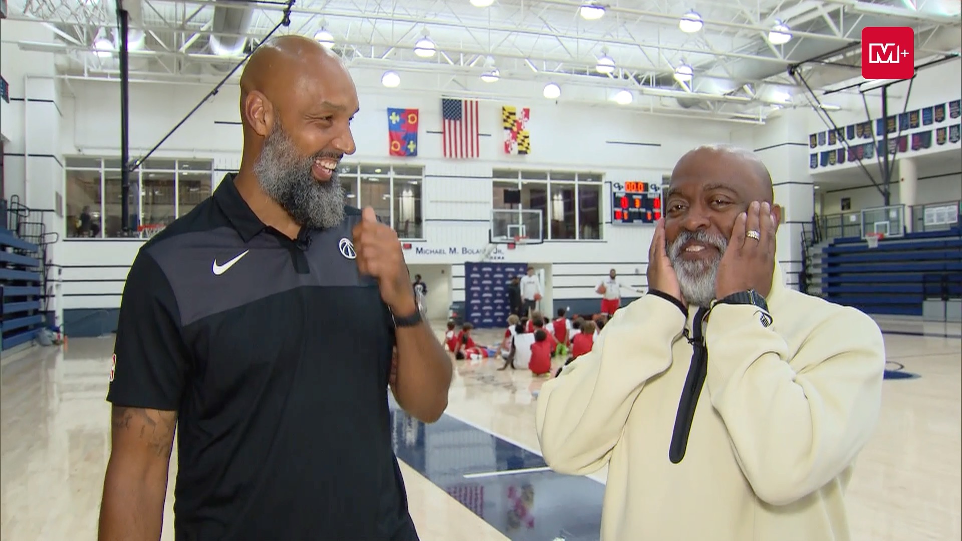 The matching beards made their debut at Jr. Wizards Camp 🤣 Recap the ...