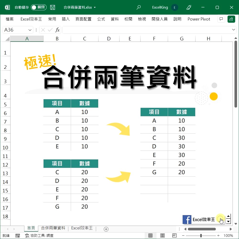 【Excel合併兩筆資料 | 職場必考題】 想合併資料 手動操作怕遺漏、加總怕錯誤 精神壓力大，先吃個77 乳加巧克力 舒緩一下~ 然後讓我 ...