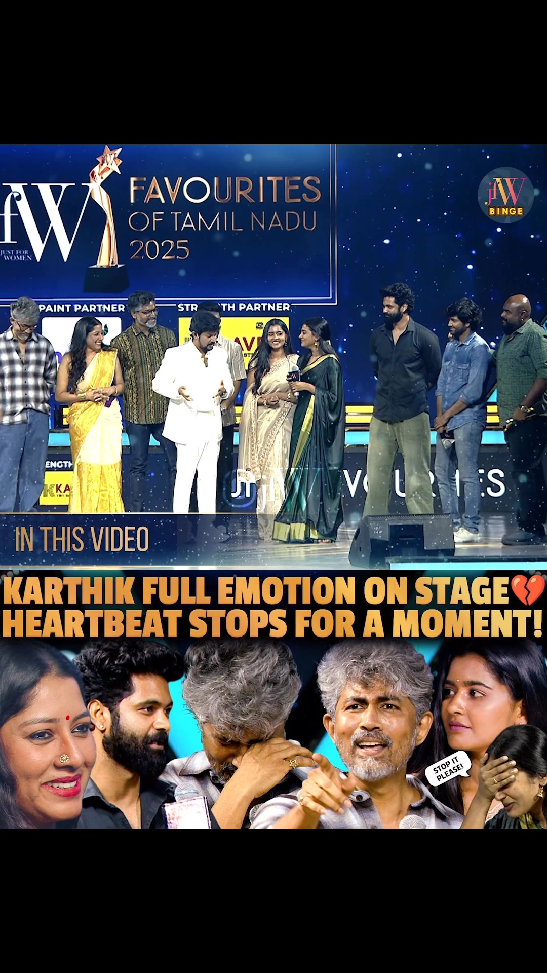 Karthik’s Full Emotion on Stage 💔 Heartbeat Stops for a Moment! # ...