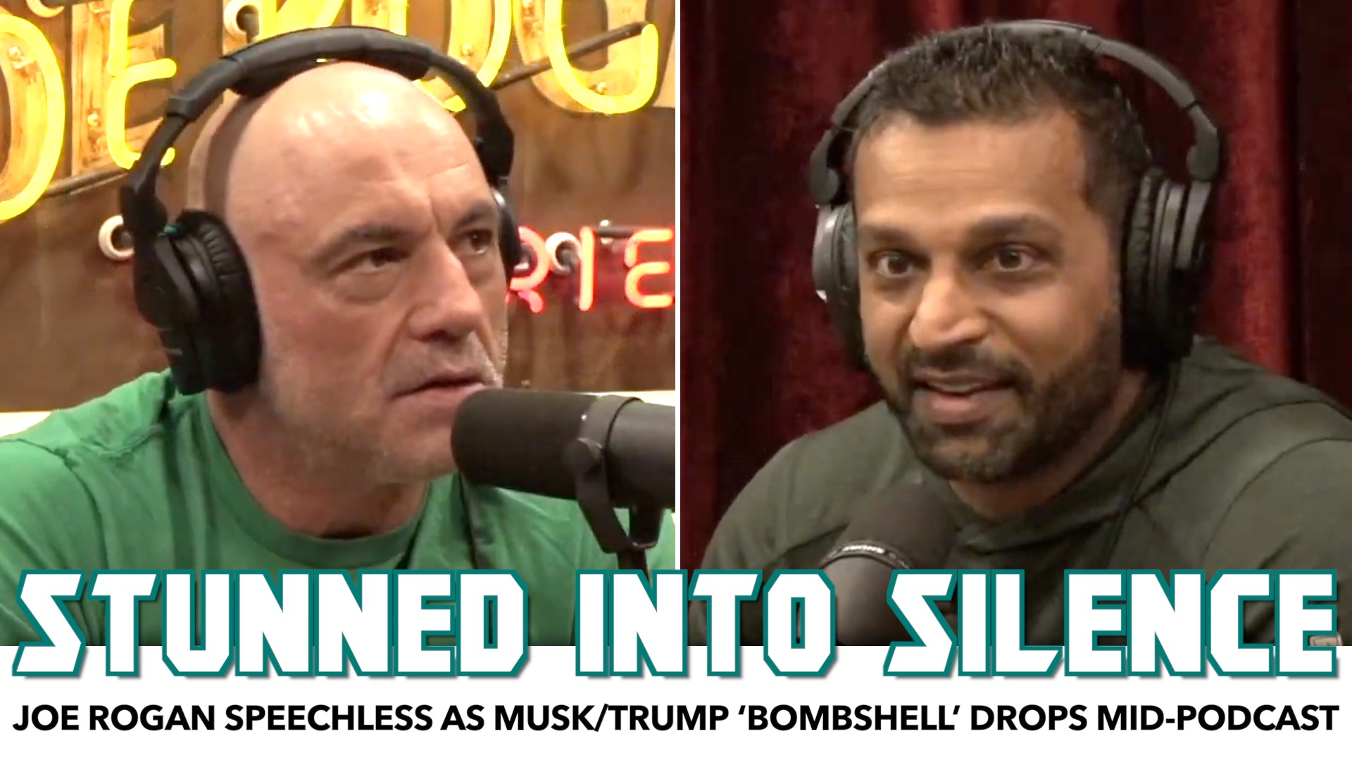 Joe Rogan Speechless As Musk/Trump ‘Bombshell’ Drops Mid-Podcast With ...