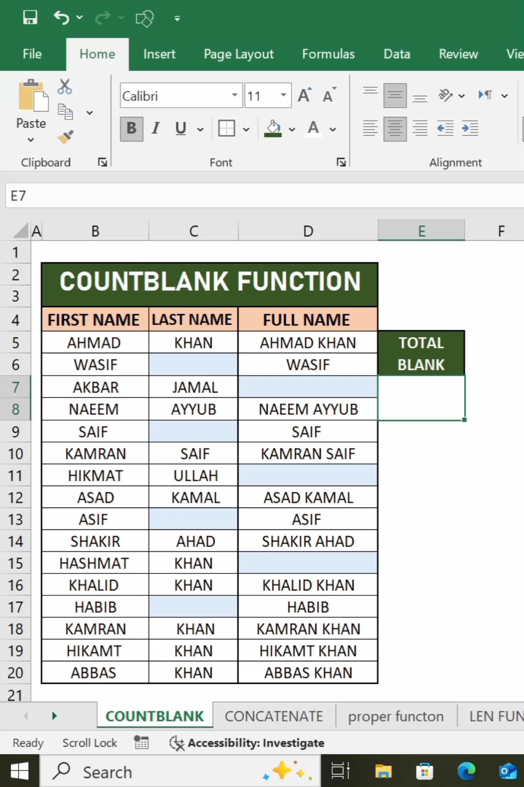 COUNTIF Function Tutorial in Excel for Beginners Description What You ...