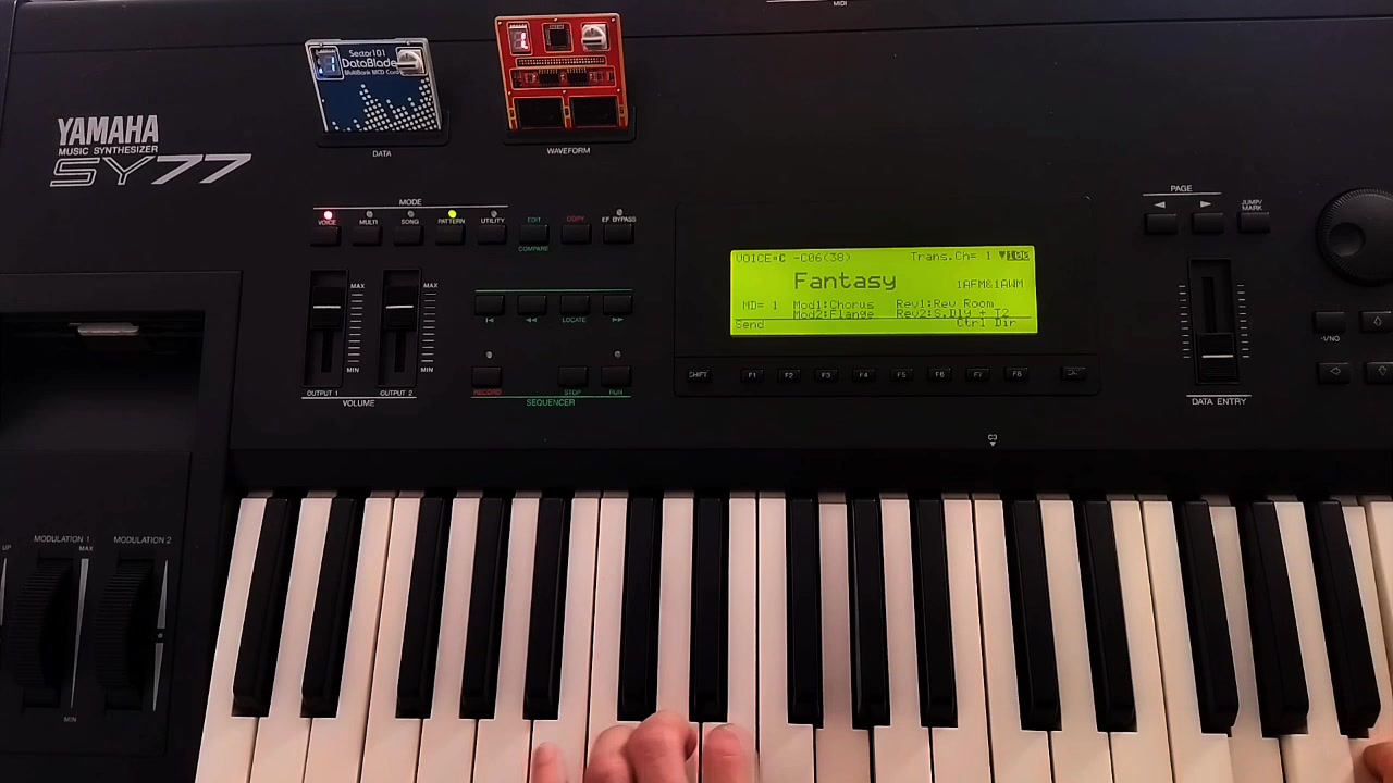 Yamaha SY77 double ROM card set review