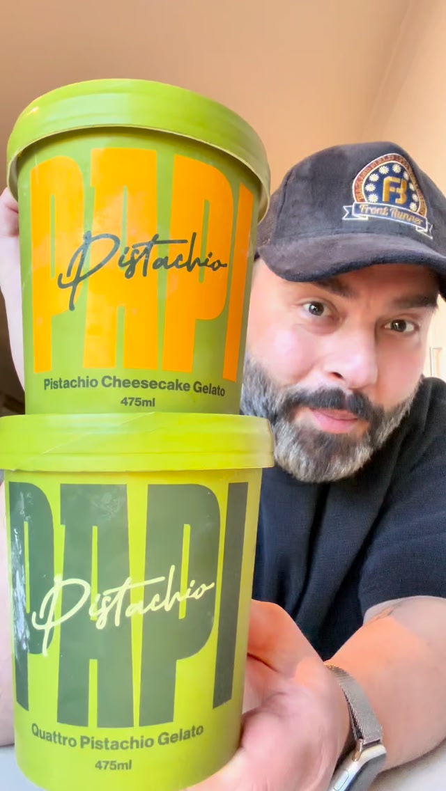 Pistachio Papi Gelato is now at Woolworths In two flavours Both amazing ...