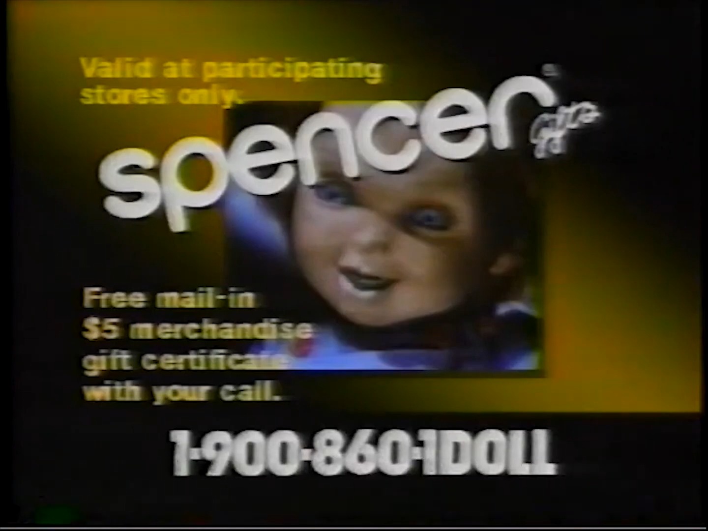 Call Chucky 1-900 Hotline - Child's Play 2 Contest, 1990 | Horror