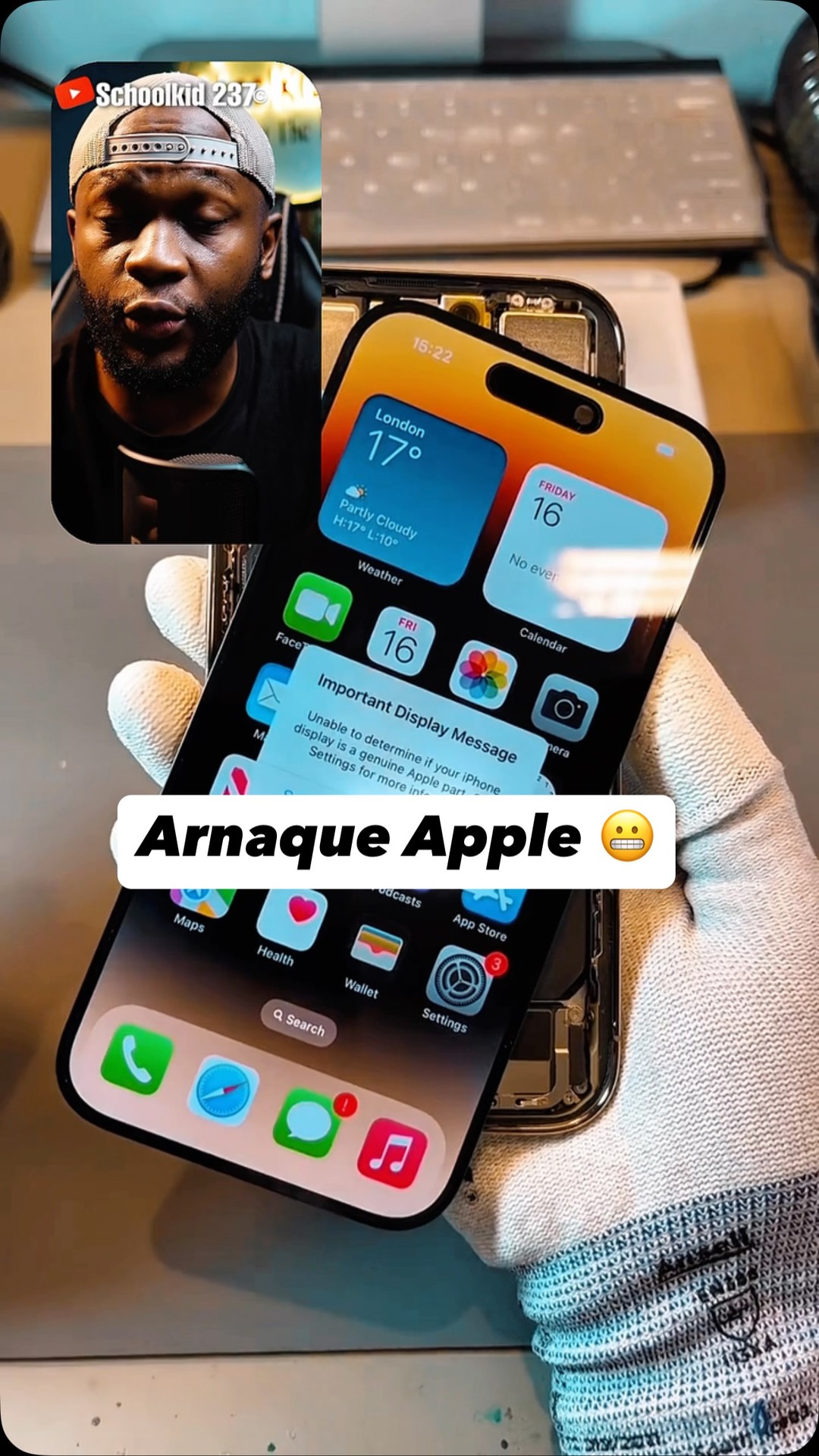 Apple Rend la Réparation de leurs smartphone difficile 😞 #iphone # ...