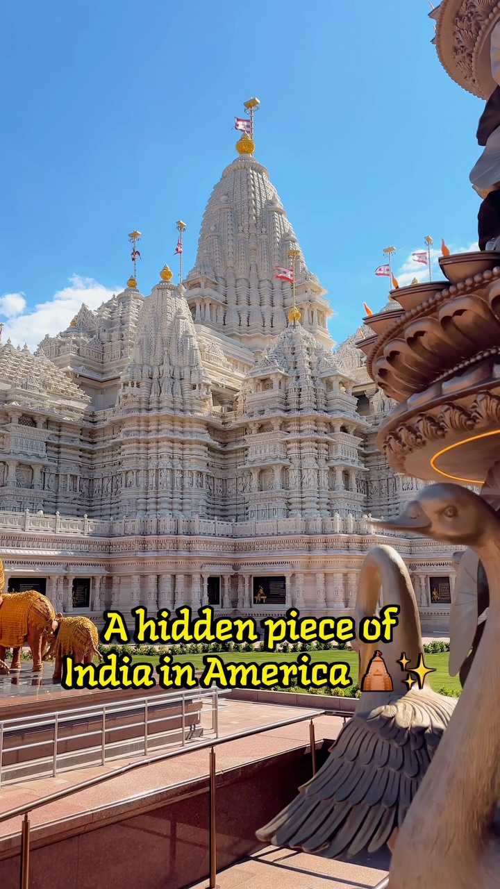 A hidden piece of India, right here in America 🛕🤍 There’s a certain peace that washes over you the moment you step inside. If you’re planning to visit, do check the official website beforehand for 