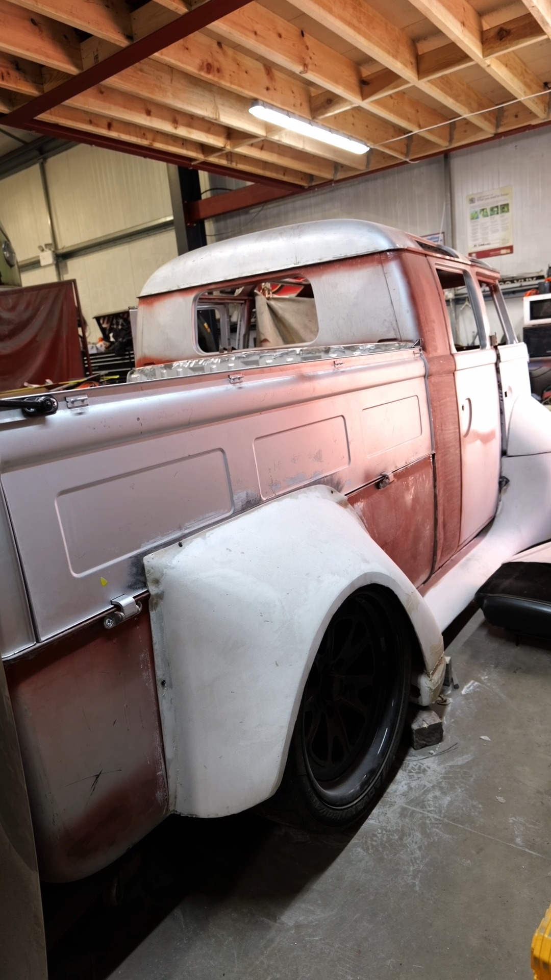 Today we've been on with fabricaring the near side wheel arch on the ...