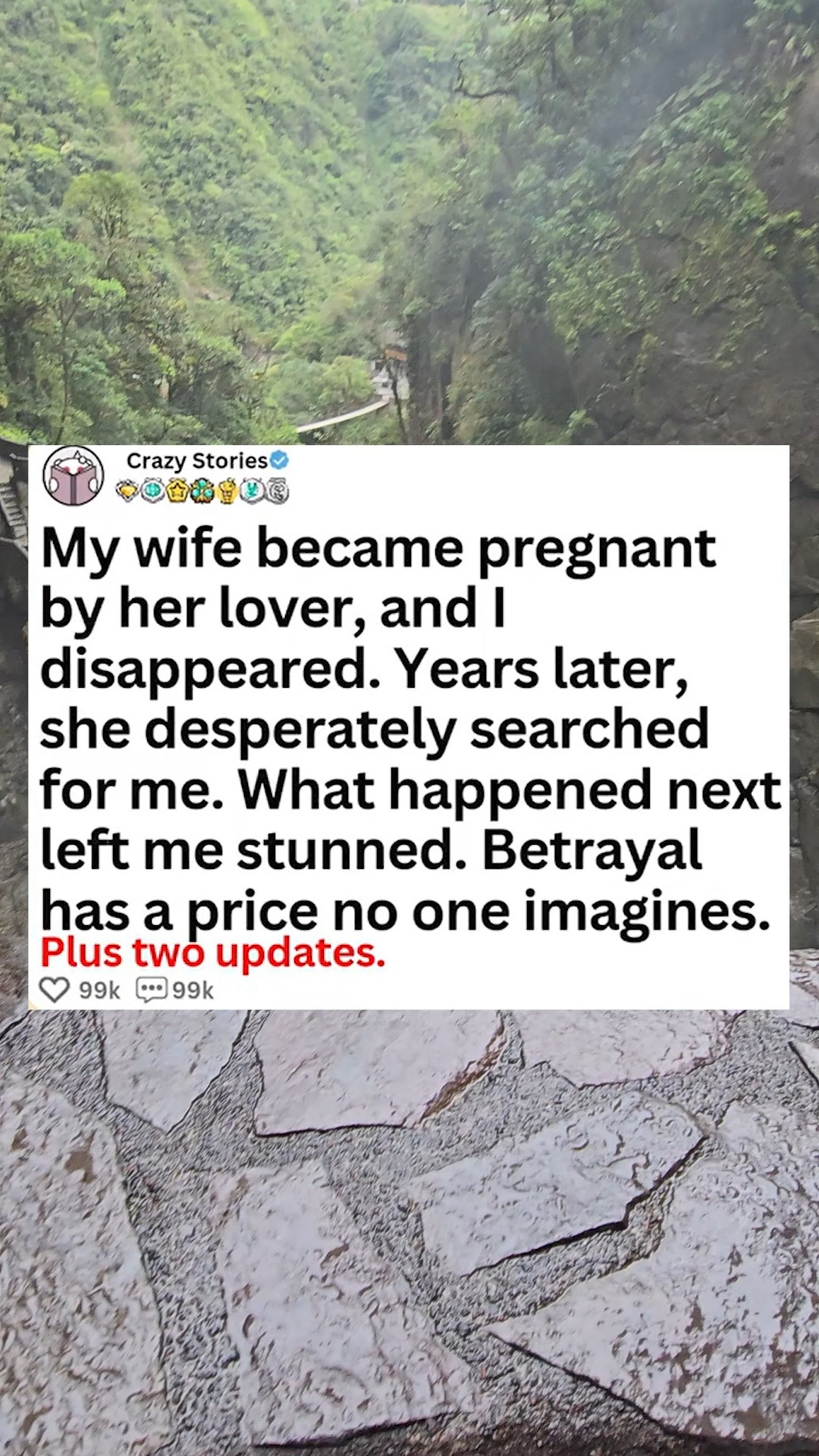 My wife became pregnant by her lover, and I disappeared. Years later ...