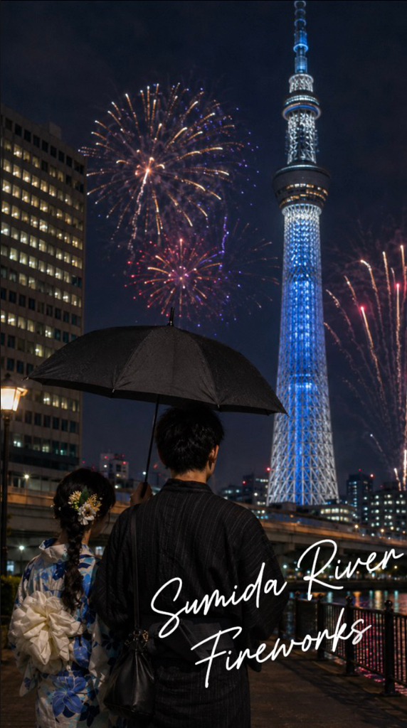 🎆🌃💙 Sumida River Fireworks Festival | Beautiful Fireworks