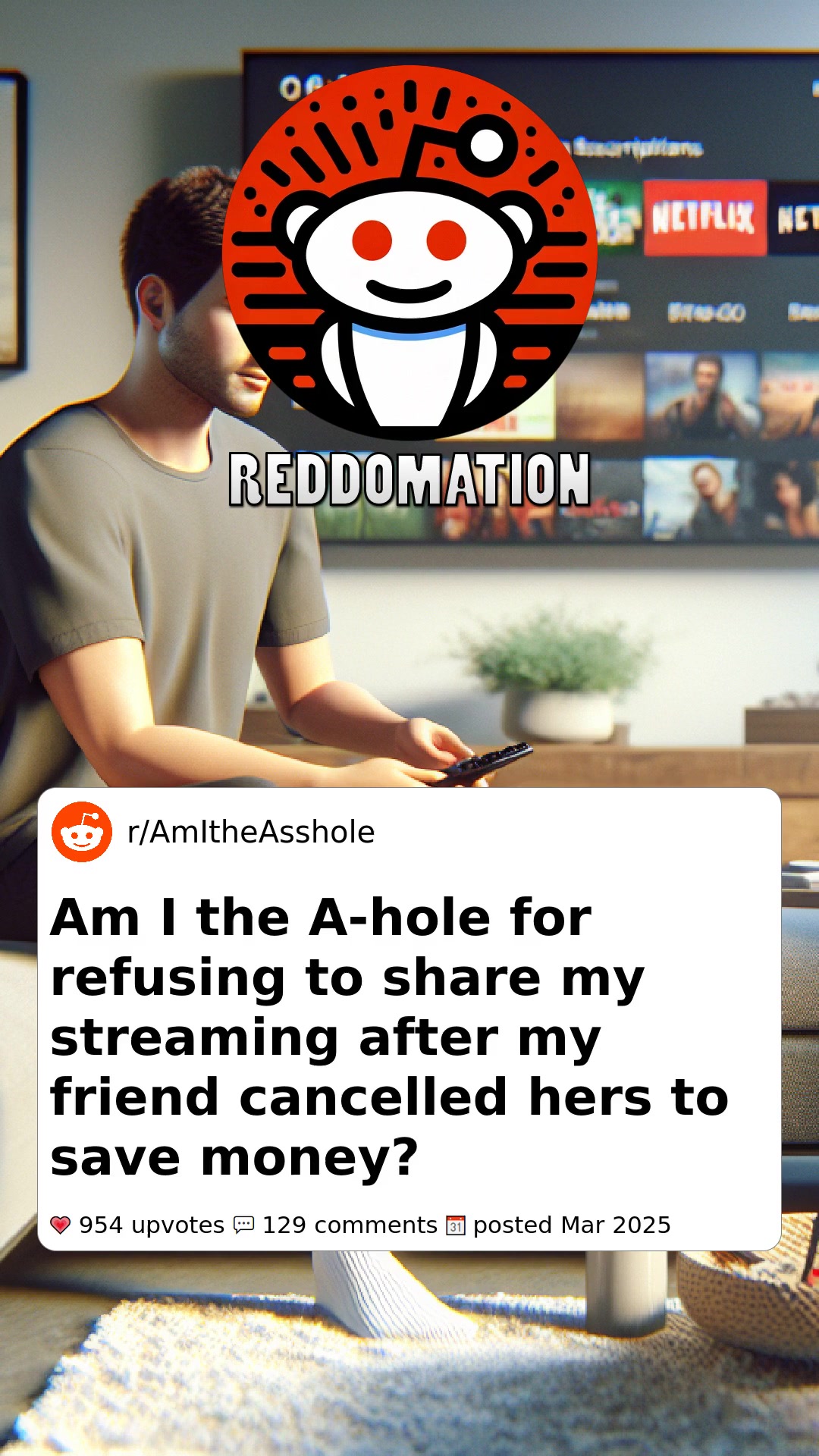 Am I the A-hole for refusing to share my streaming after my friend ...