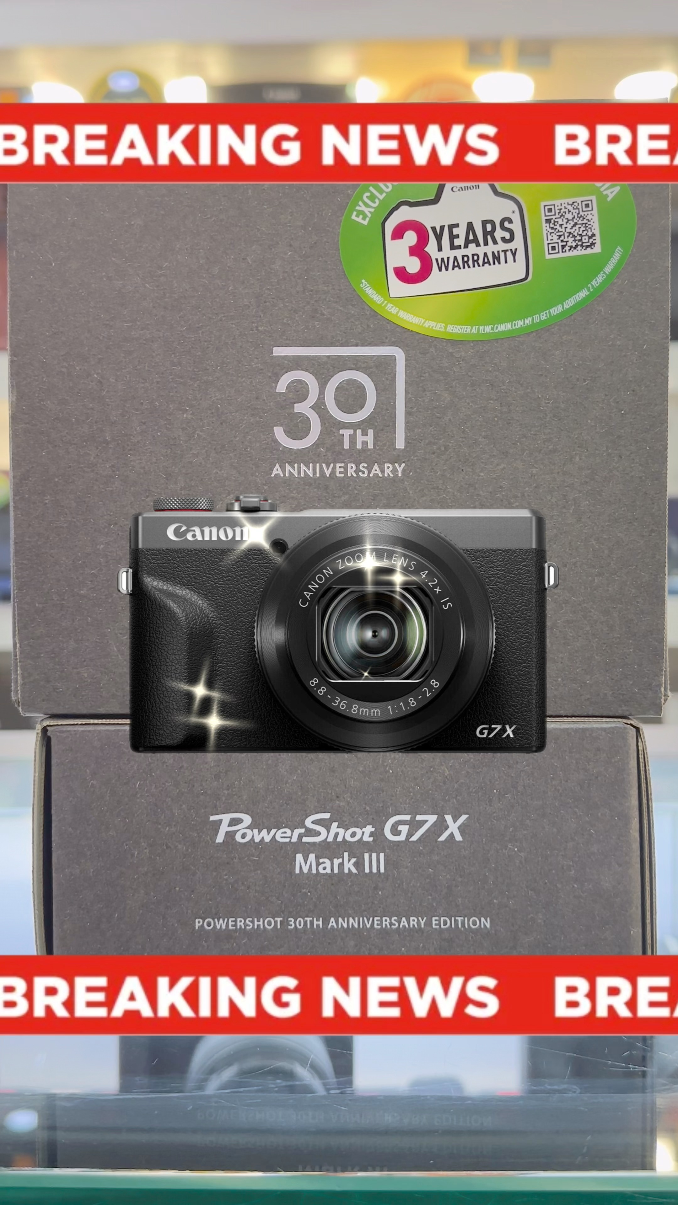 Breaking NEWS !! The Canon G7X Mark III *30th Anniversary Graphite 