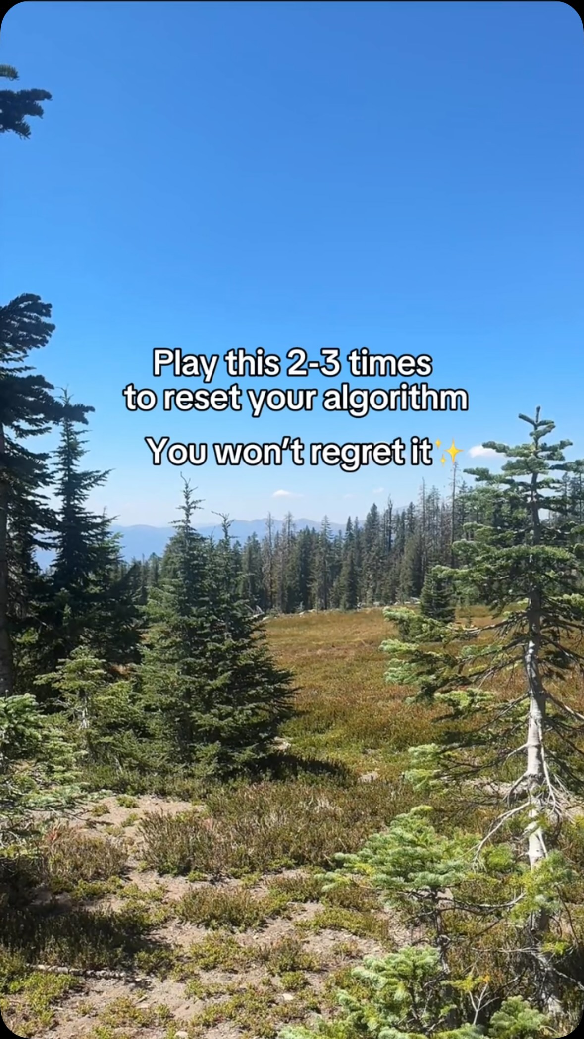 Play this 2-3 times to reset your algorithm💫 Not the algorithm on