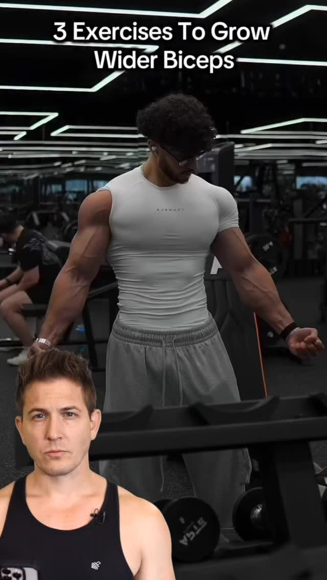 If you want WIDER biceps, you should be focusing on exercises that ...