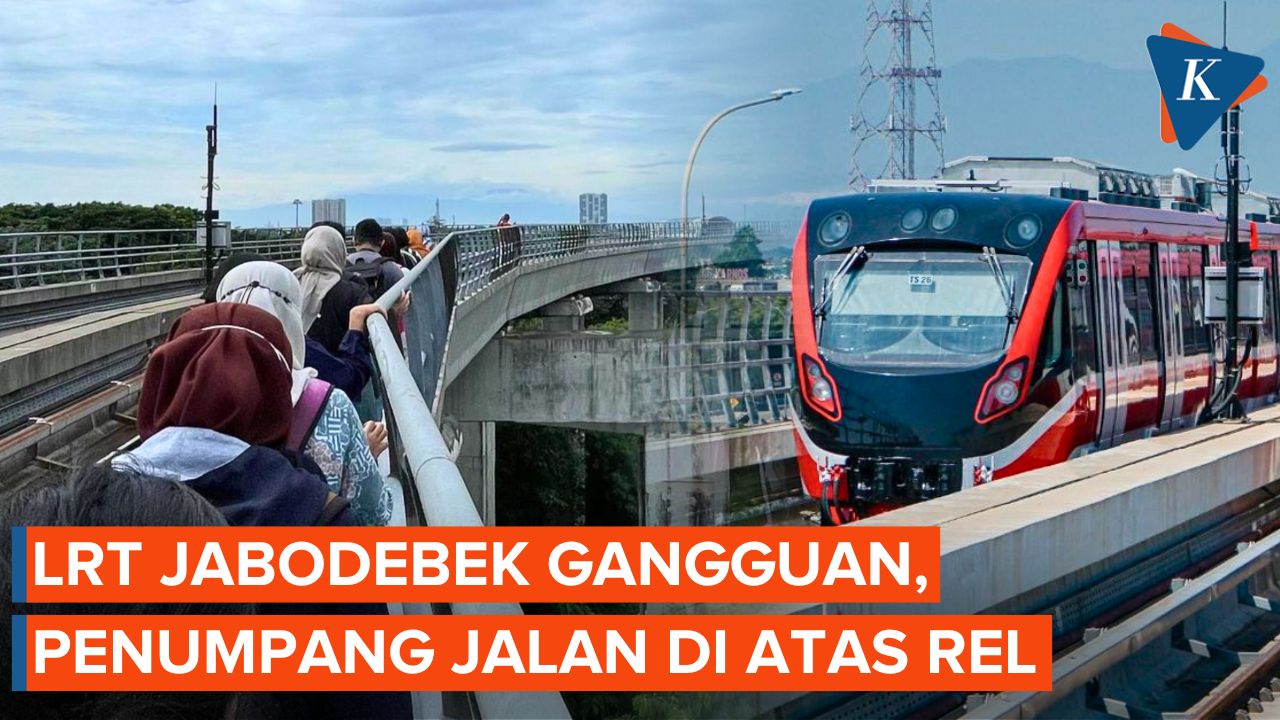Layanan Light Rail Transit (LRT) Jabodebek mengalami gangguan pada ...