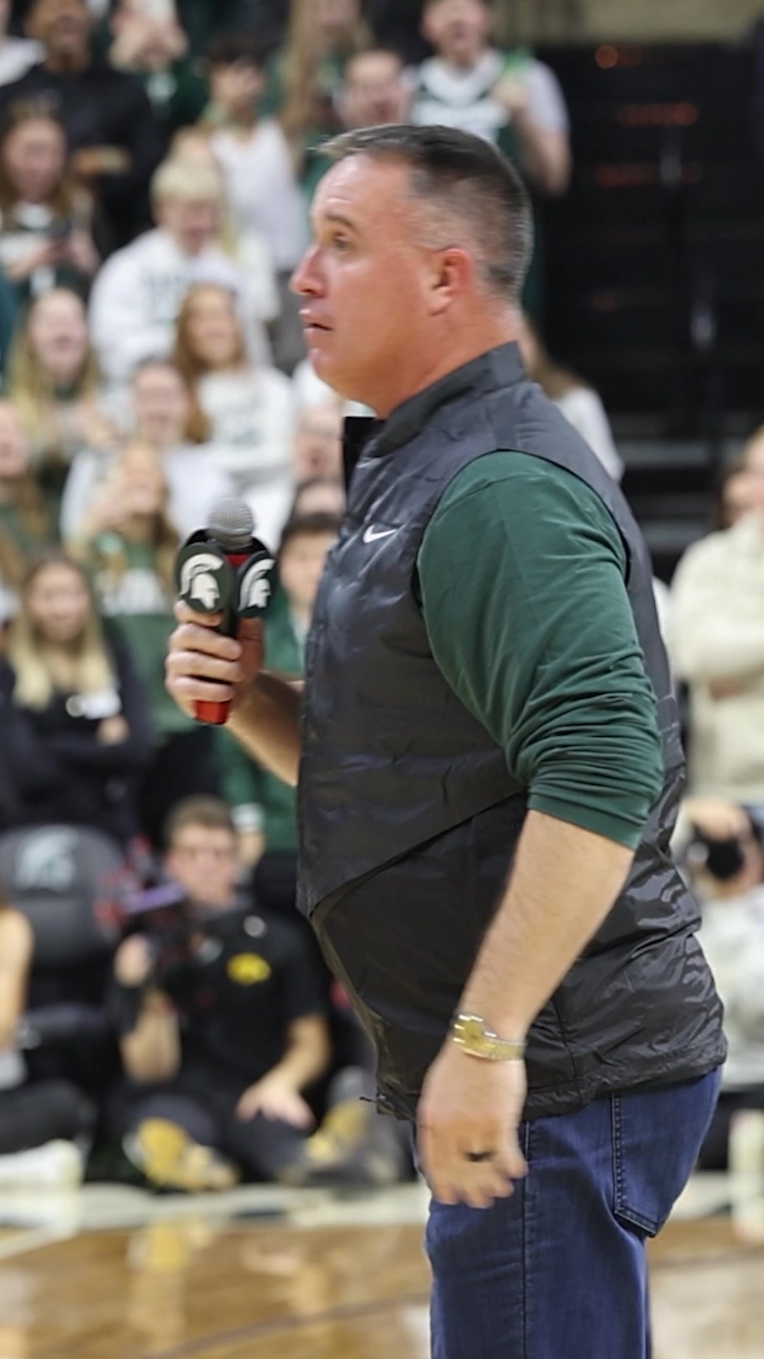 He's bringing the energy! Michigan State's new football coach Pat ...