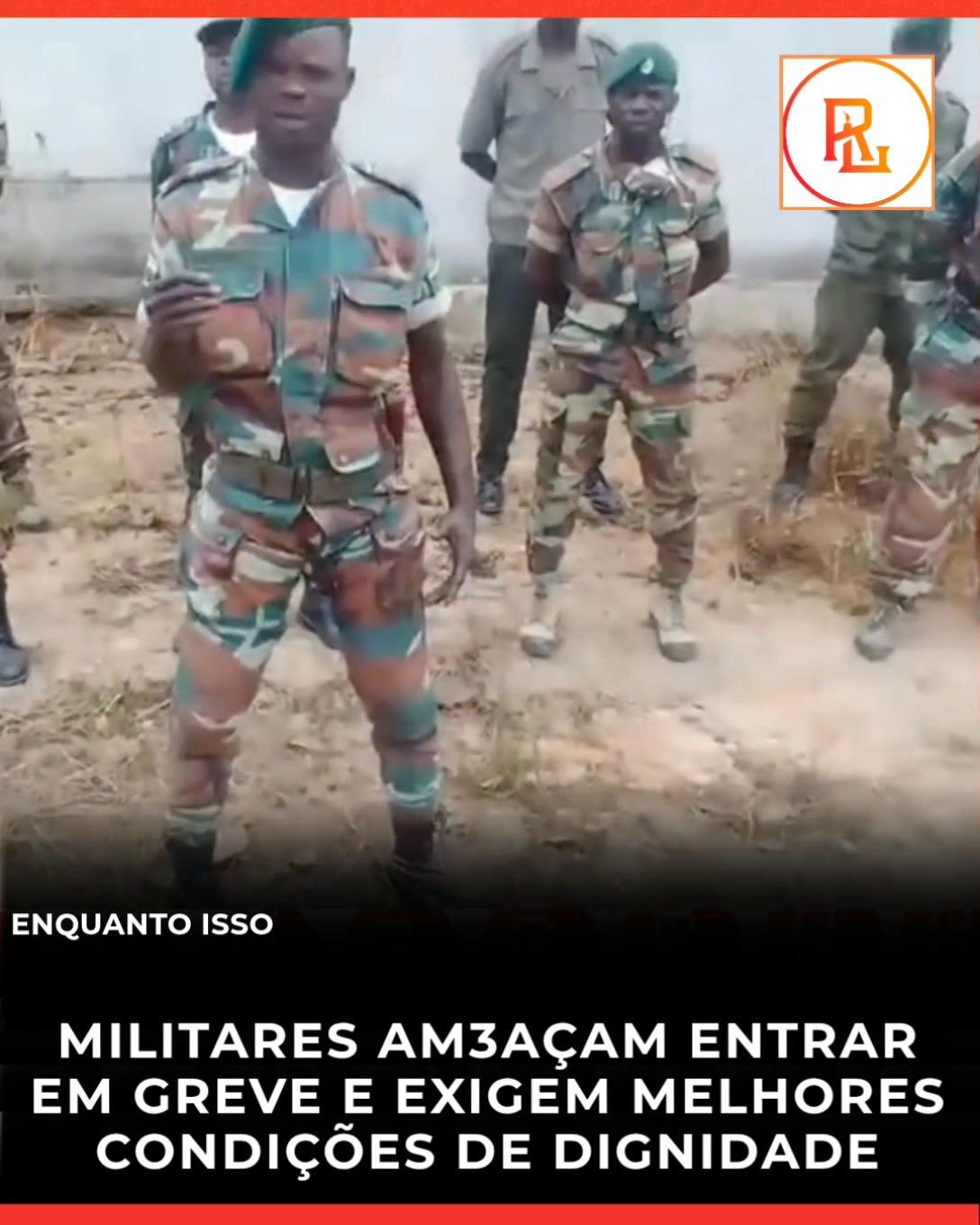 Um vídeo que circula nas redes sociais mostra um grupo de militares ...