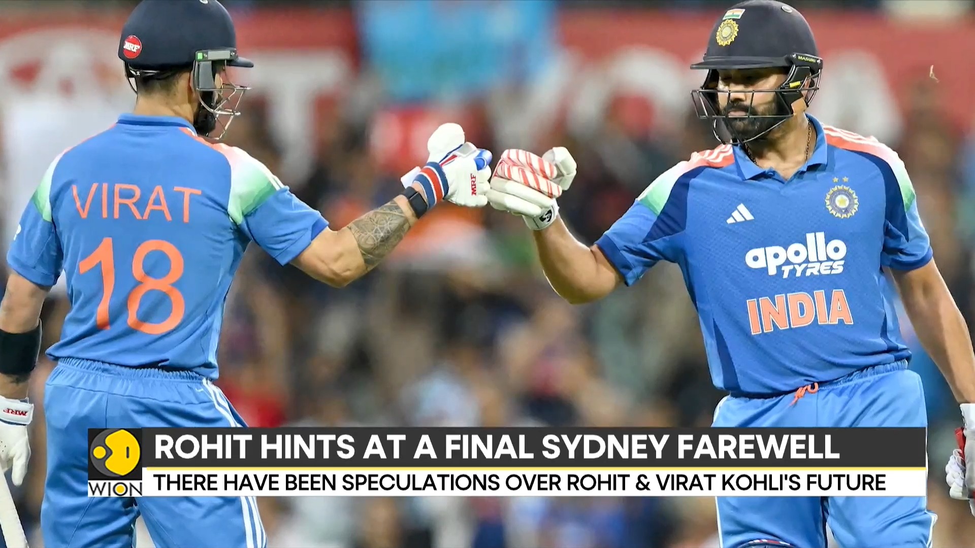 Indian cricketer Rohit Sharma signs off from Australia for 'one last ...
