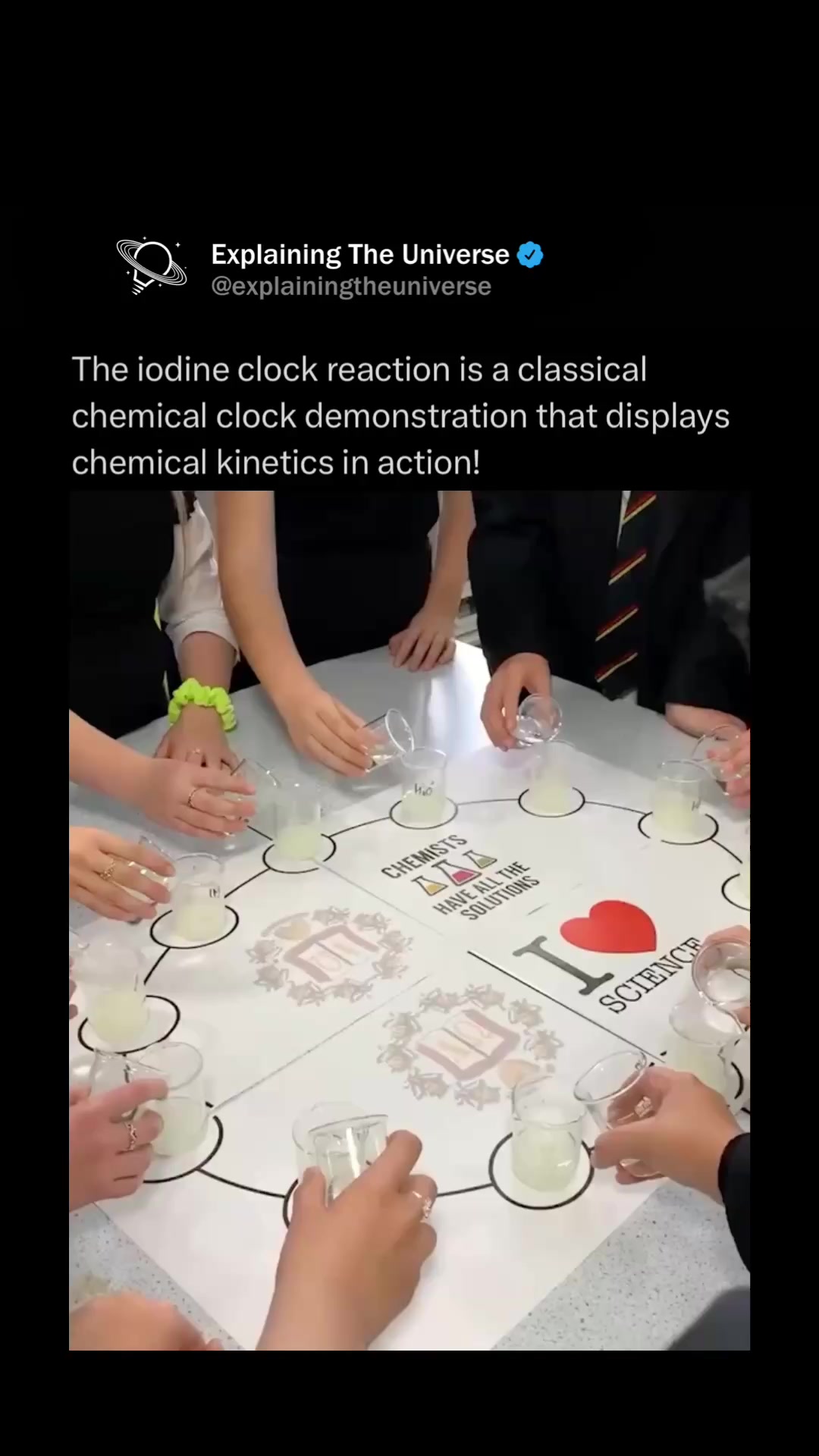 The iodine clock experiment is a... - Explaining Everything | Facebook