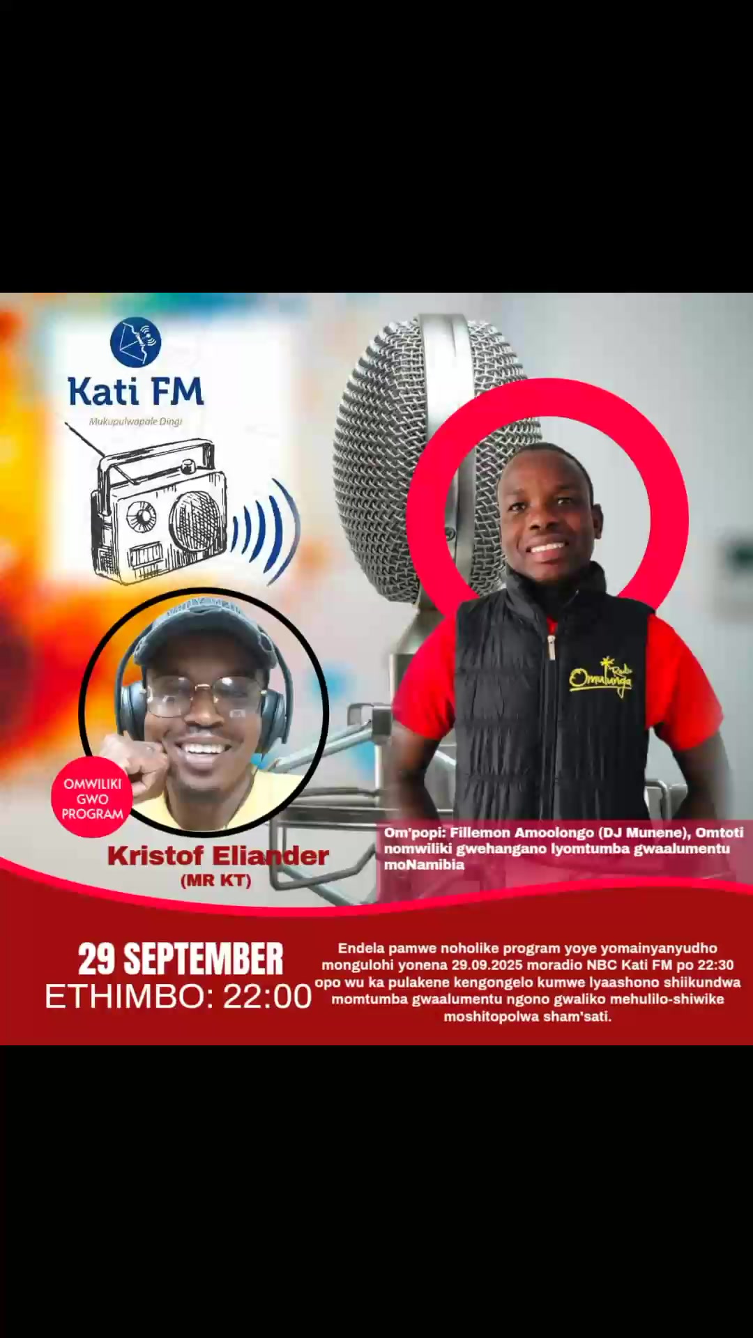 Tune to Kati FM and listen to the founder of Namibia National Men's ...