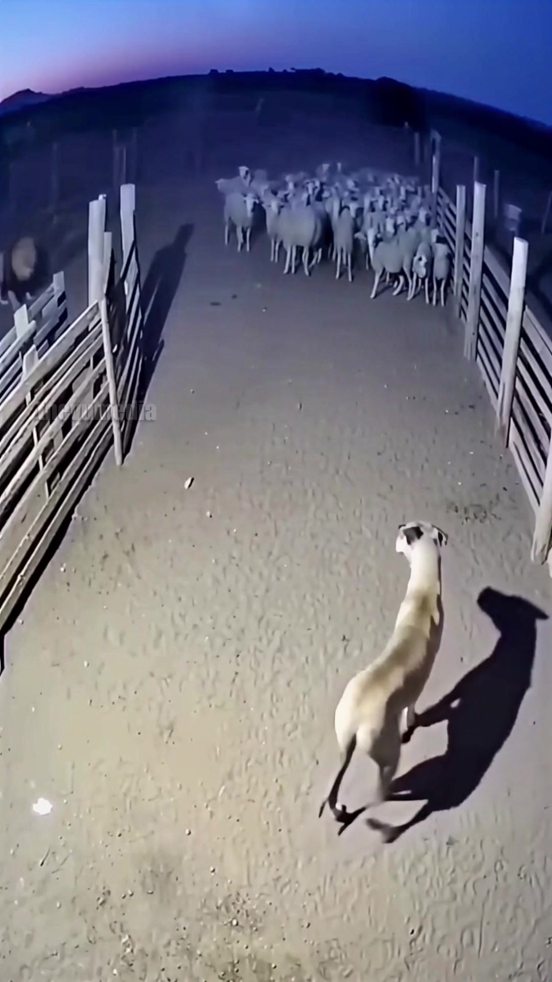 A chilling security video from a secluded ranch has gone viral, showing ...