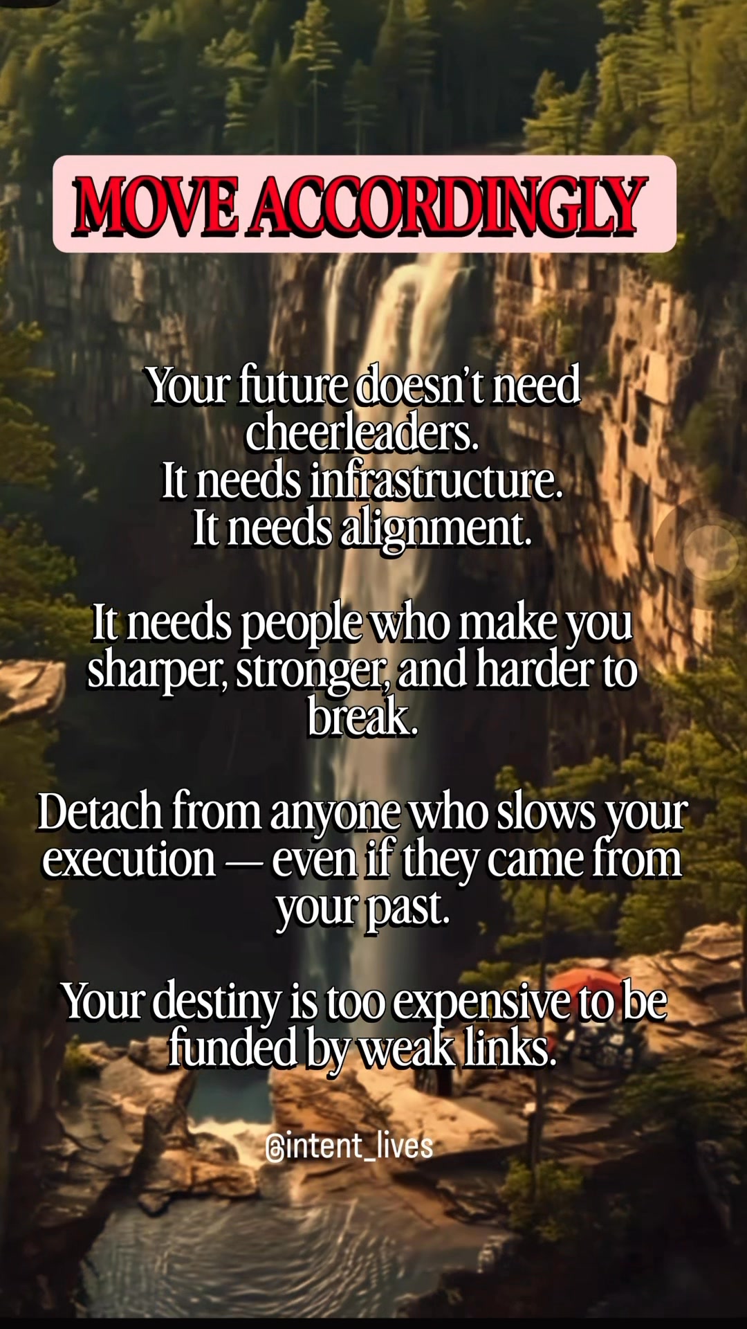 Detach from anyone who slows your execution | IntentionalLives | Facebook