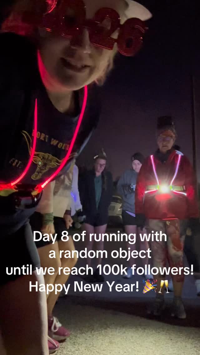 Day 8 of running with a random object until we reach 100k followers! 💕 ...