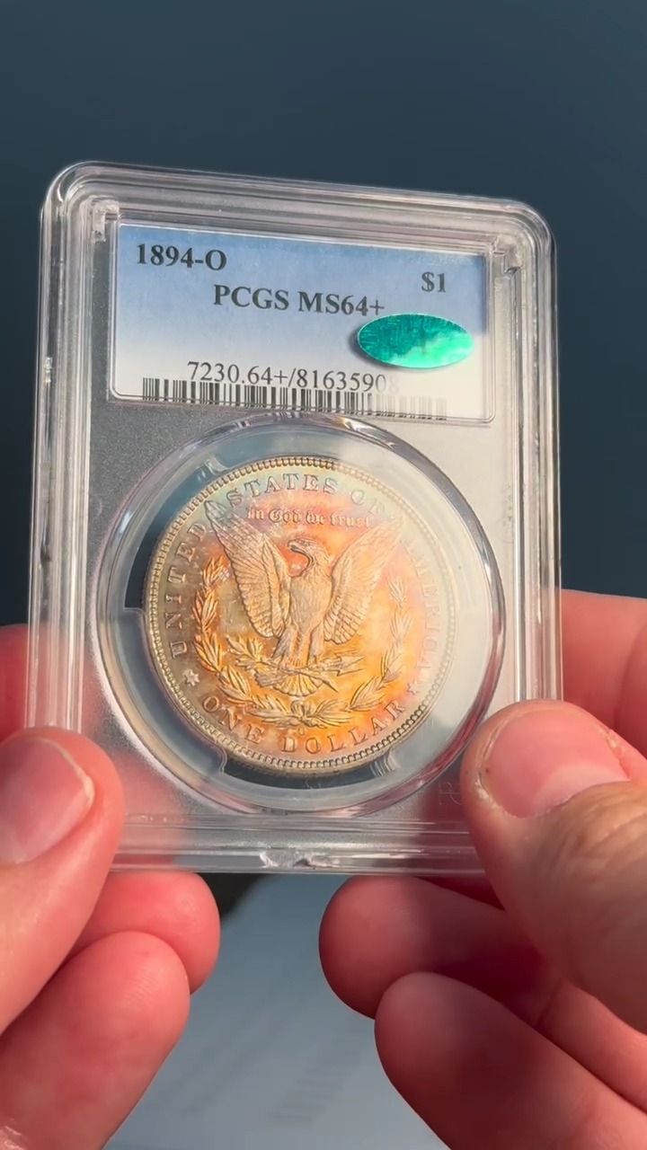JC's Coin of the Day! Semi-Key Date, Rainbow Toning, CAC-Approved ...