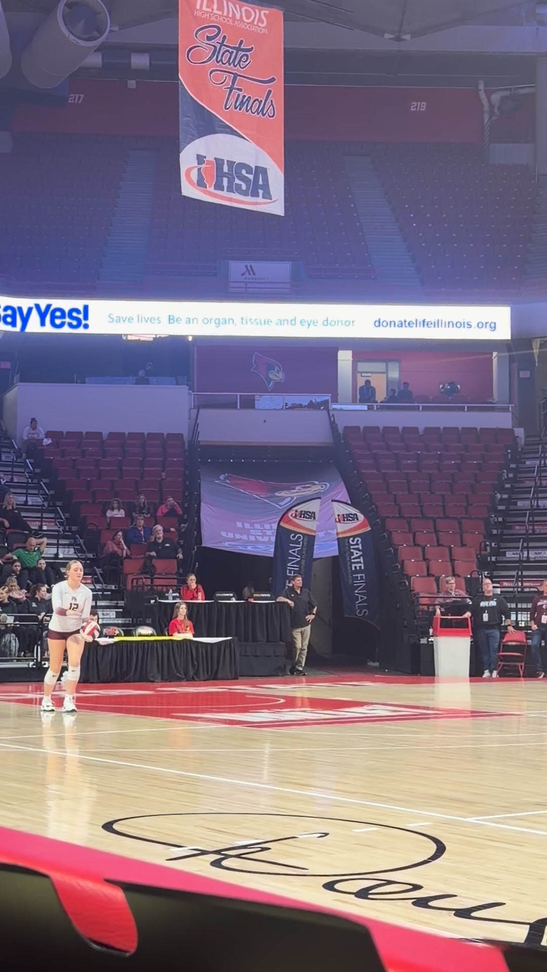 Normal U-High wins the first set against Prairie Ridge 25-20 at the ...