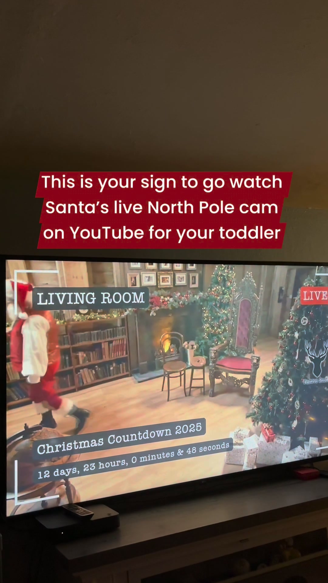 If you have toddlers go watch Santa’s live North Pole cam on YouTube! 🎅 ...