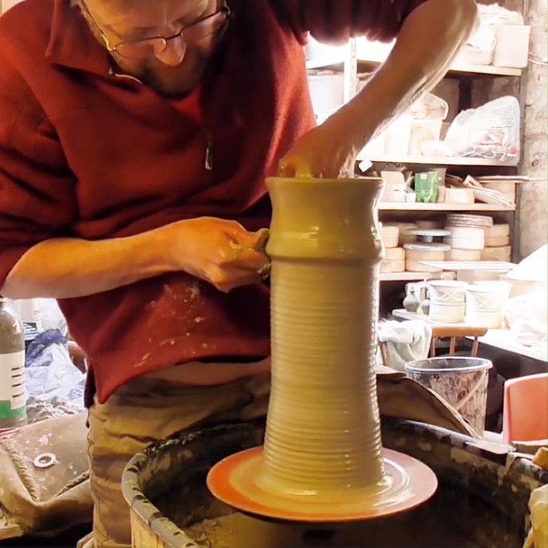 Making a Square Pottery Vase on the Wheel | Ingleton Pottery : Pottery ...