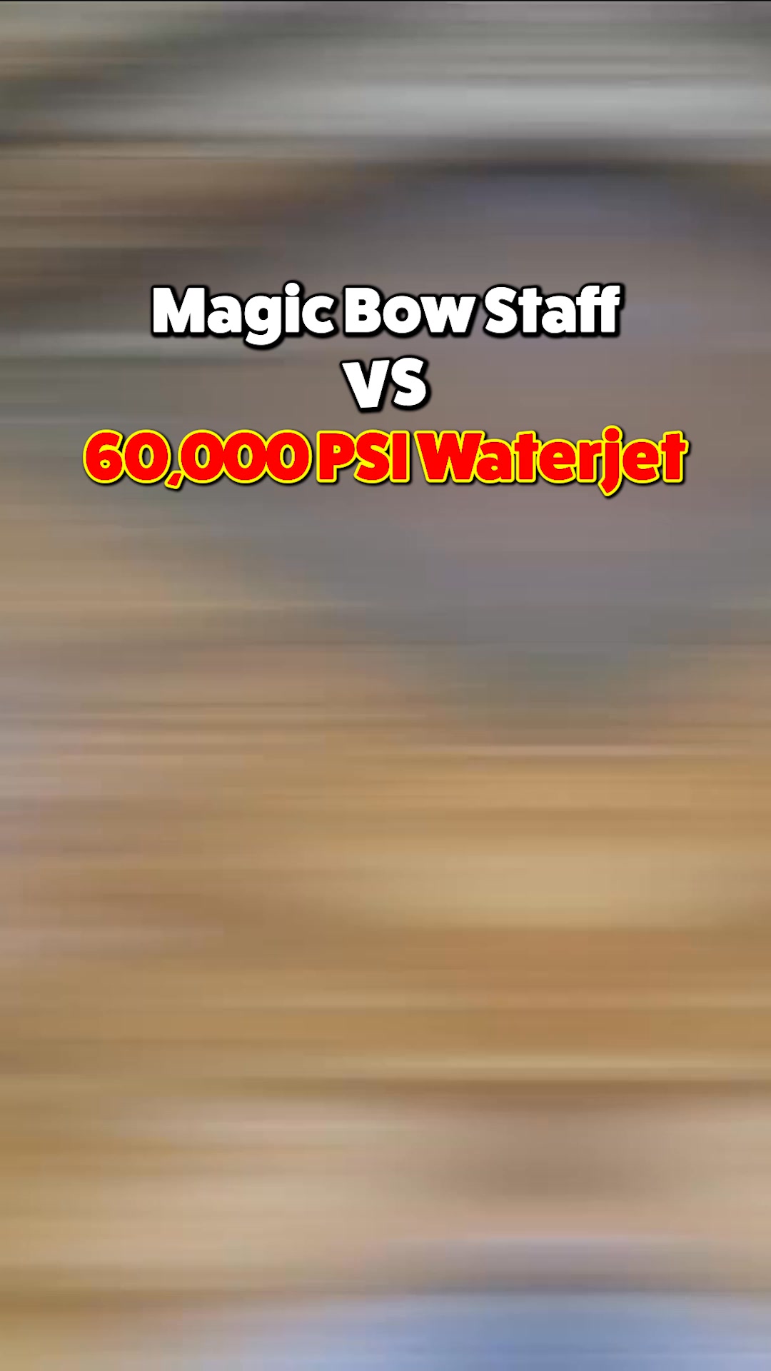 What’s inside a magic bow staff? 🤔 #Waterjet #MagicBowStaff #SlowMotion ...