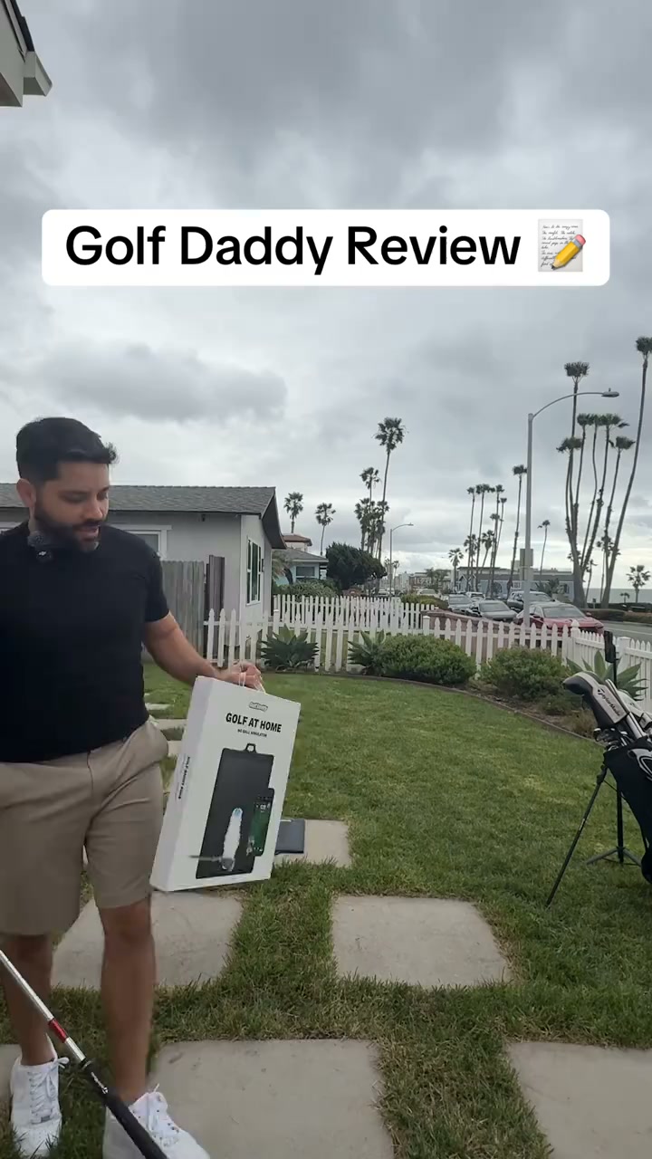 Golf Daddy Golf at Home, no ball simulator review! This video I do