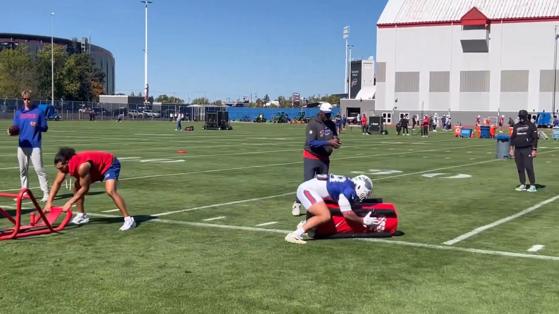 VIDEO*** Ed Oliver and Matt Milano at practice today. Rivalry Helmets ...