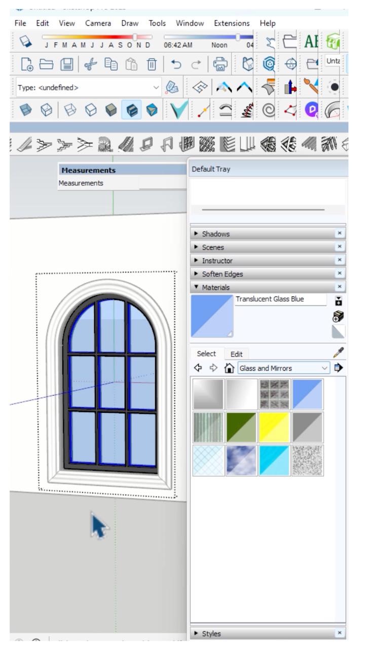 Creating arc window using 1001bit tools plugin in SketchUp . Nice Tower ...