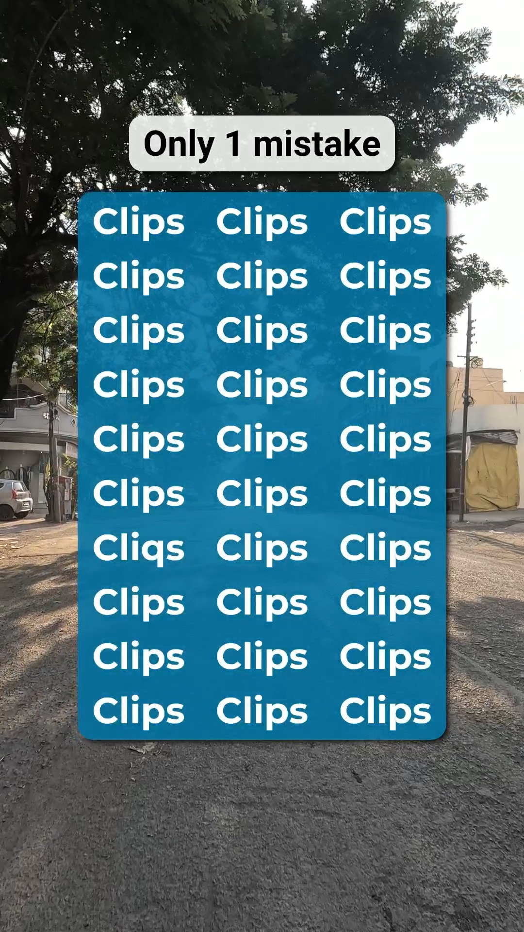 Sharpen your skills find the typo in Clips! #BrainTeaser # ...