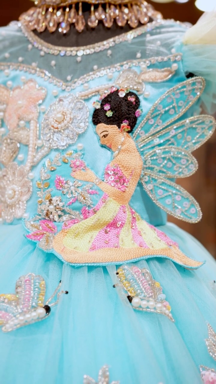 🧚‍♀️💫Little Fairy Themed Kids Gown, ✨Signature Hand Crafted Attire , ✨For More Details On The Product & Appointments , Call / WhatsApp to +919843566667📲, #fashiondesigner #kidsfashion #kidsclothing 