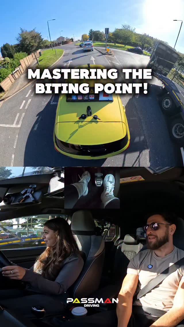 Mastering the biting point part 2! #driving #manual #cars #roundabout # ...