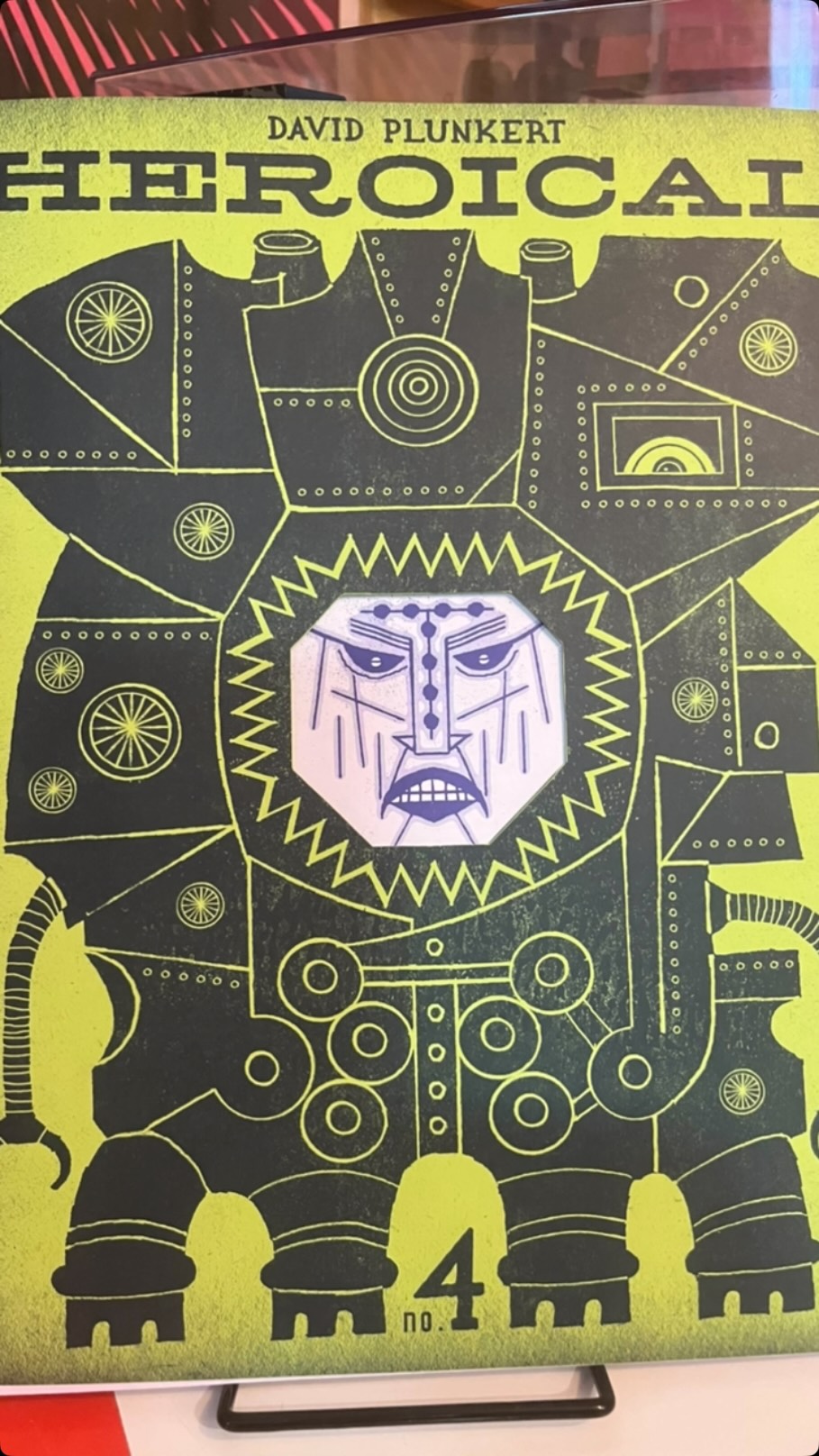 What's being read in the shop? HEROICAL No. 4 by David Plunkert