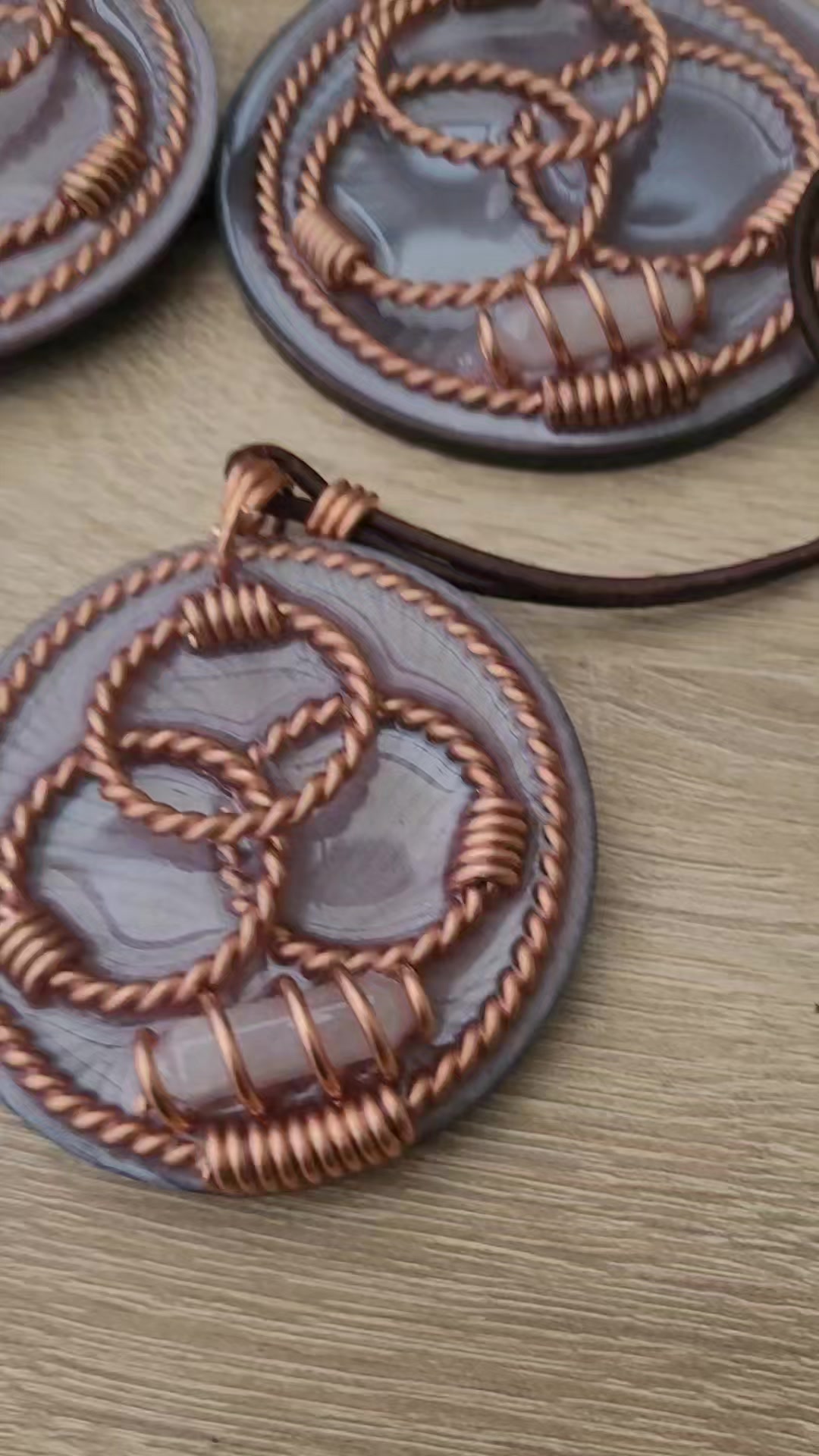 New Shungite Pendant Designs, utilising 4 tensor rings per pemdant ...