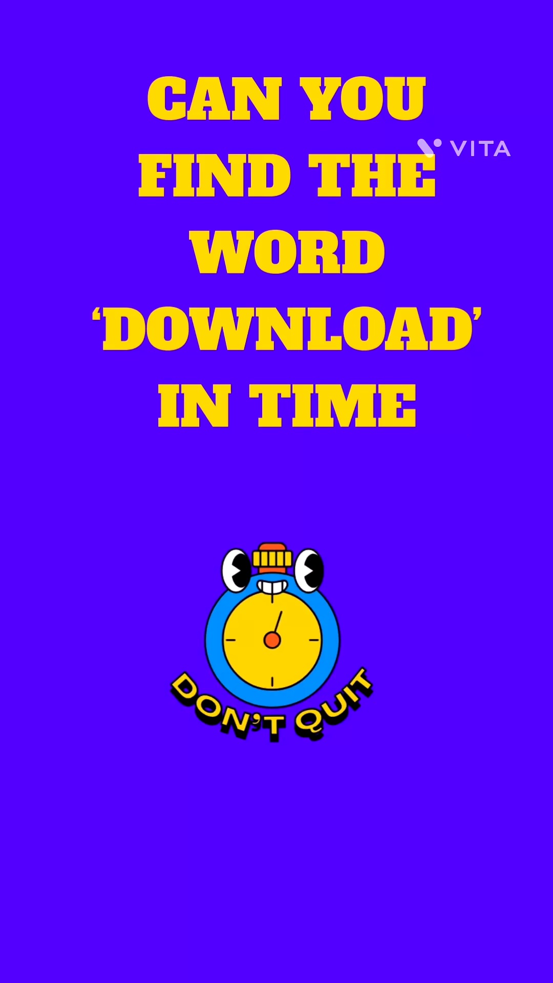 Can you find the word before the timer runs out? Comment how long it ...