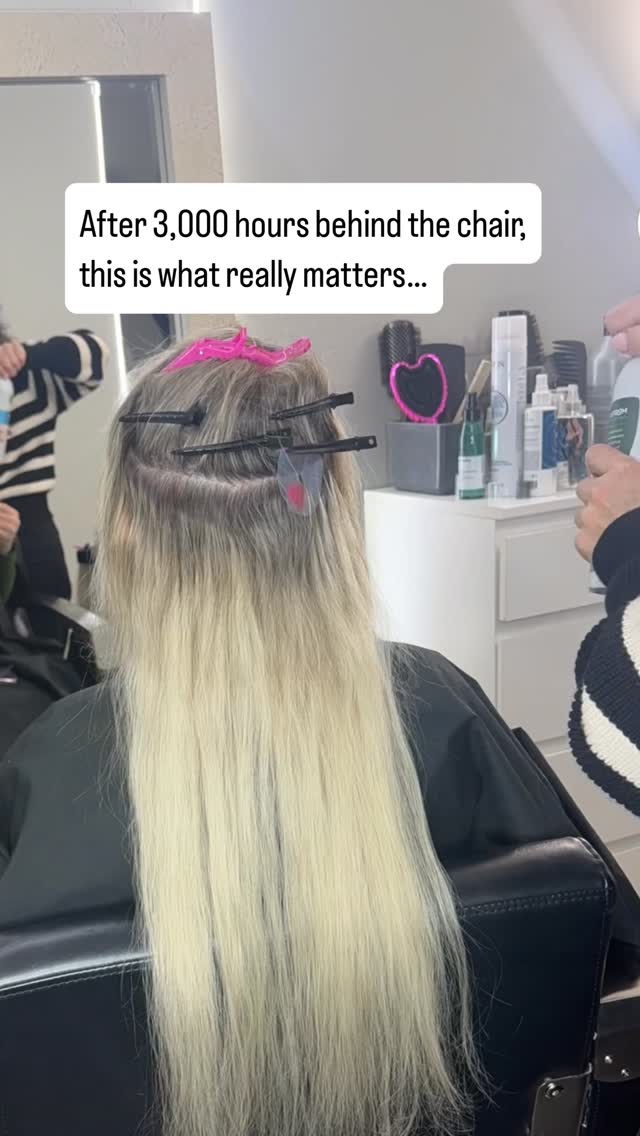 Extensions are when something is just attached to your hair. K-tips are ...