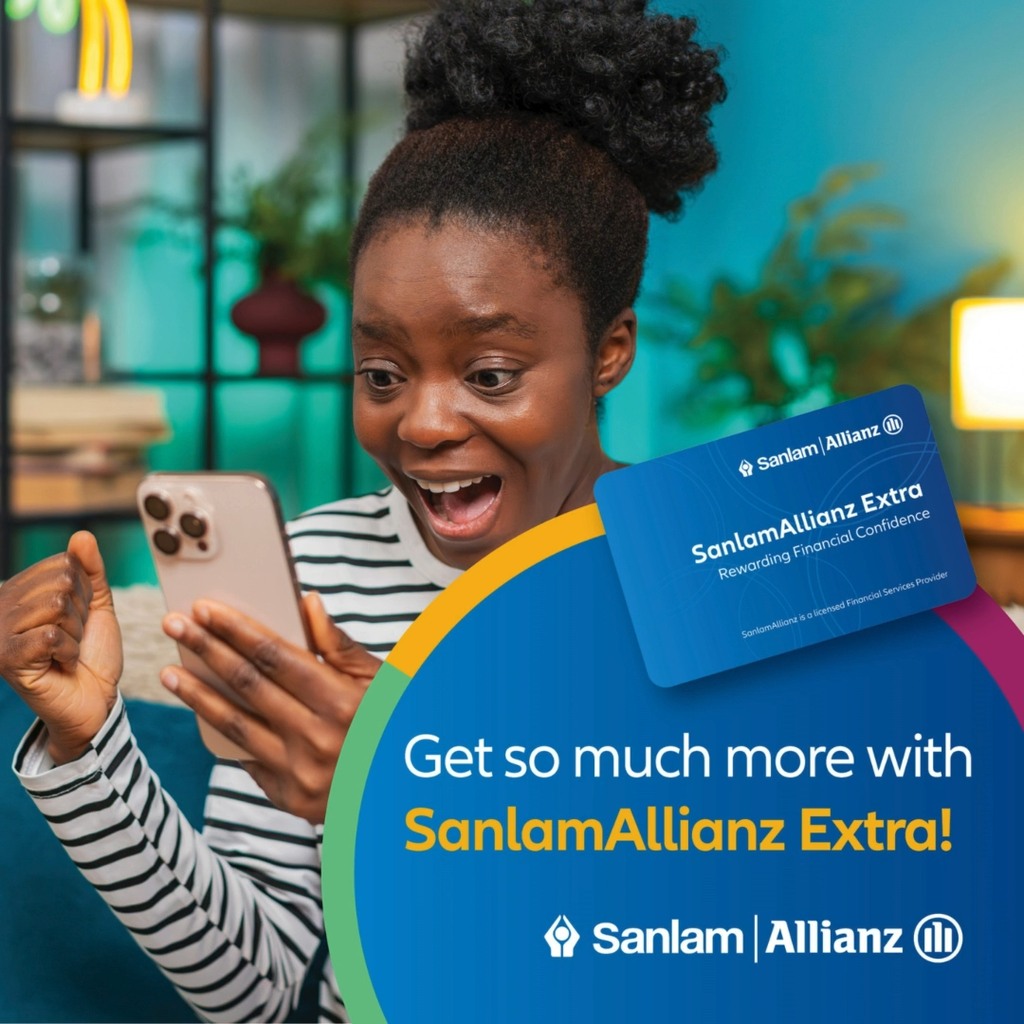 Your wallet just levelled up. With SanlamAllianz Extra, you get more ...