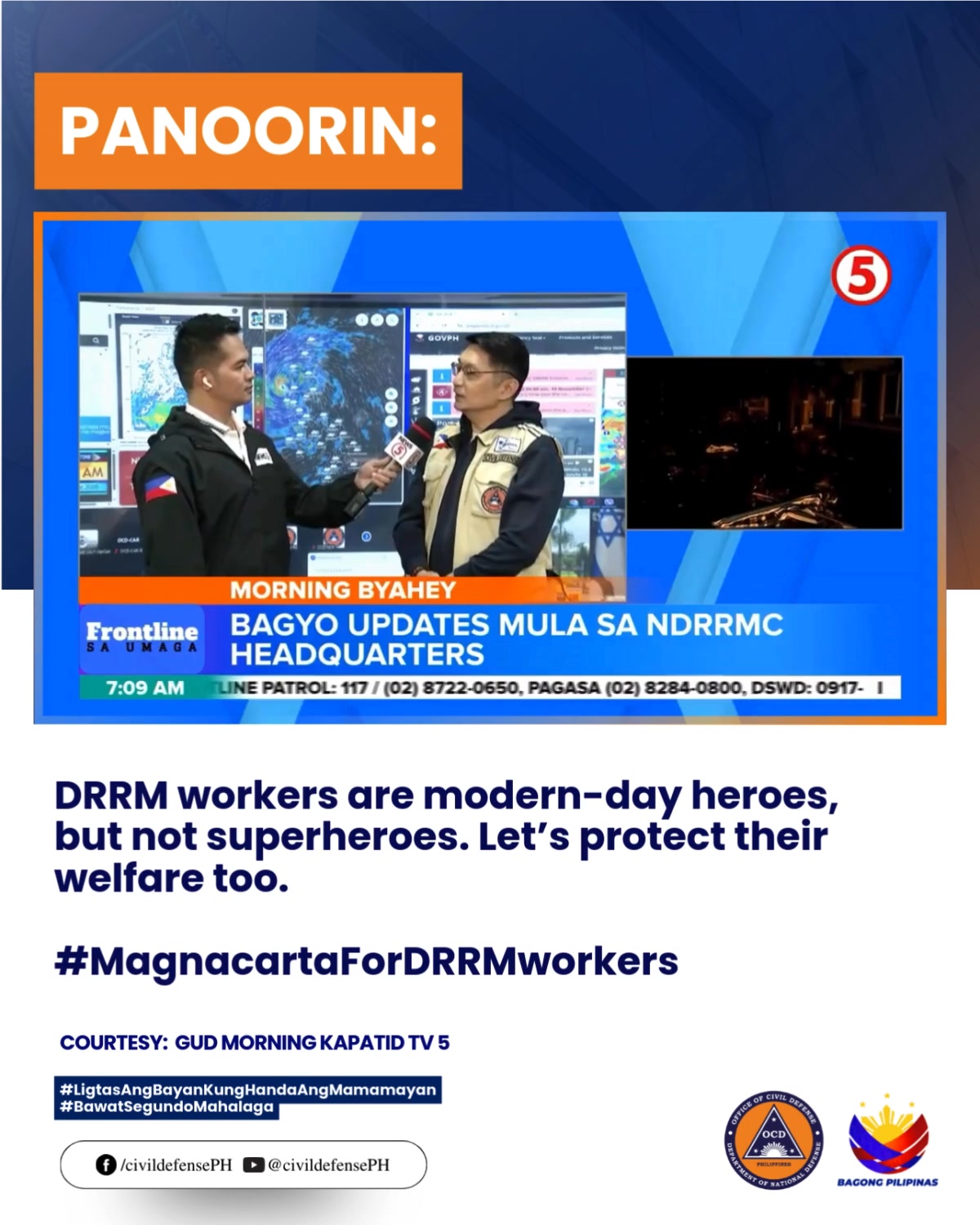 Sa magkakasunod na kalamidad, nasasabak ang ating mga DRRM Workers sa ...